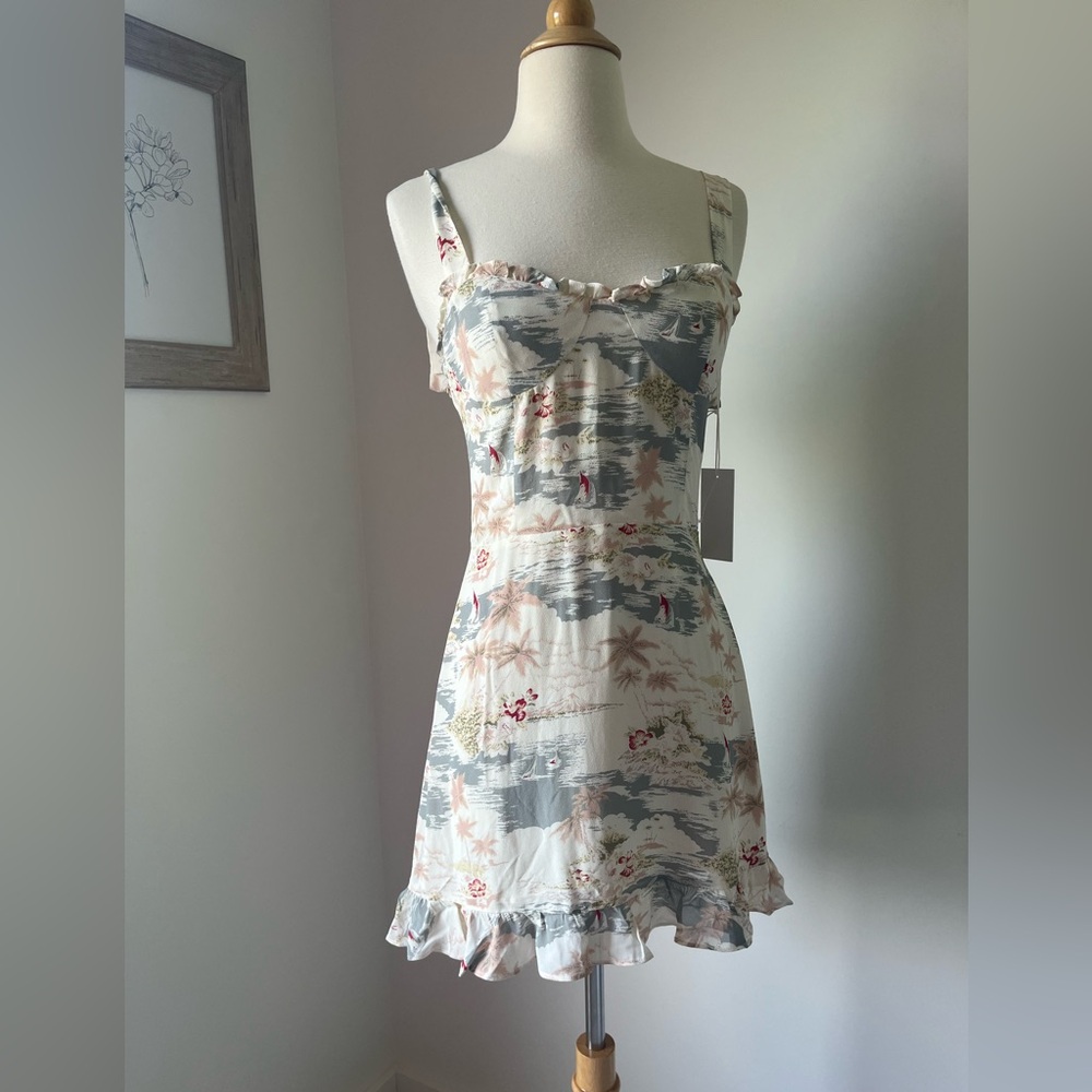 Reformation Christine Long Beach Mini Dress - Picture 4 of 10